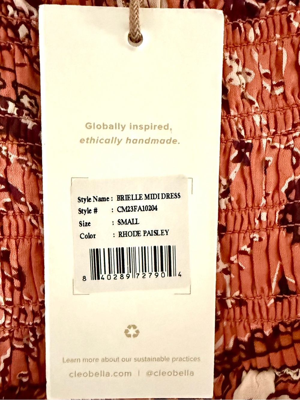 NWT Cleobella Brielle Midi Dress in Rhode Paisley - Picture 5 of 6
